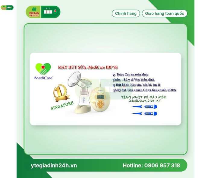 MÁY HÚT SỮA IMEDICARE IBP 9S