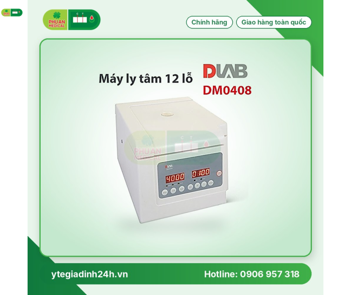 Máy Ly Tâm Máu Hãng Dlab DM0408