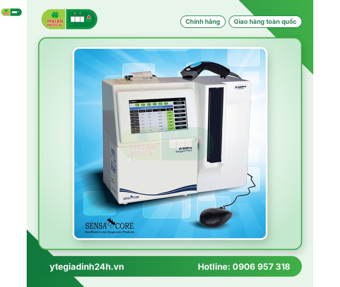 Máy phân tích điện giải đồ 6 thông số (Na, K, Ca, pH, Cl, Li)