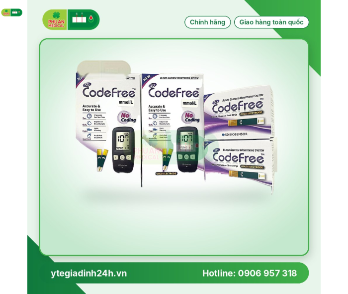 Máy thử đường huyết SD Code Free