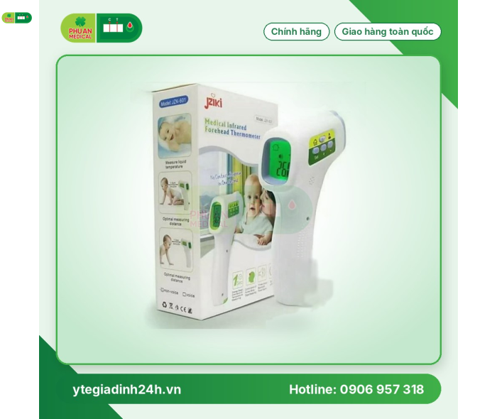 Nhiệt Kế Điện Tử Hồng Ngoại JZK-601