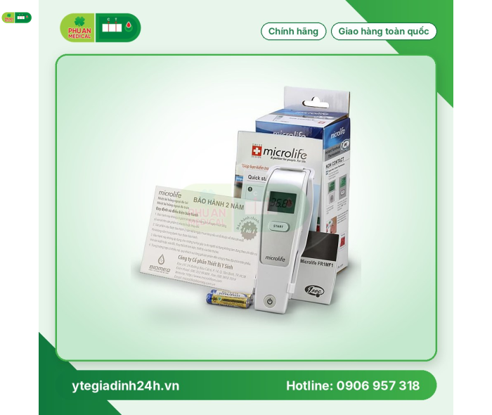 Nhiệt kế hồng ngoại đo Trán Microlife FR1MF1