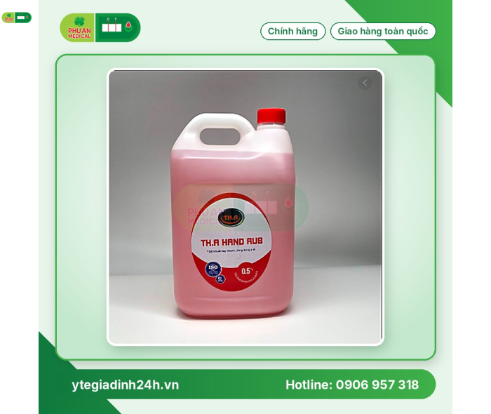 Nước rửa tay khô sát khuẩn TH.A Can 5 lít