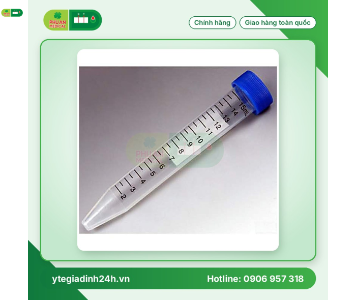 Ống Ly Tâm Falcon 15ml Medisafe đáy nhọn nắp vặn
