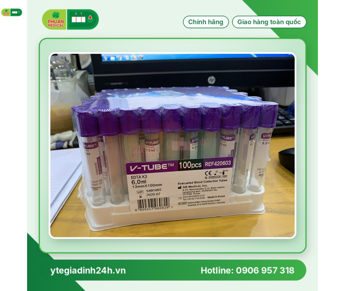 Ống nghiệm chân không EDTA K3 Gel