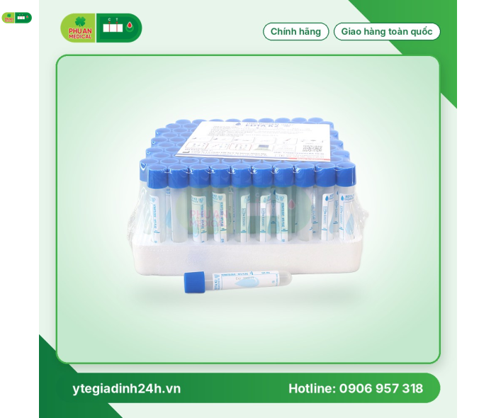 Ống nghiệm EDTA K2 2ml HTM