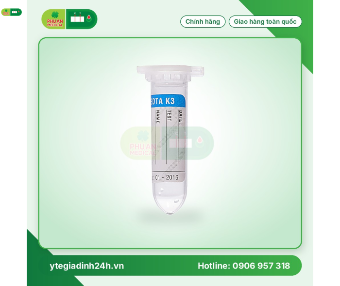 Ống nghiệm EDTA K3 NHI