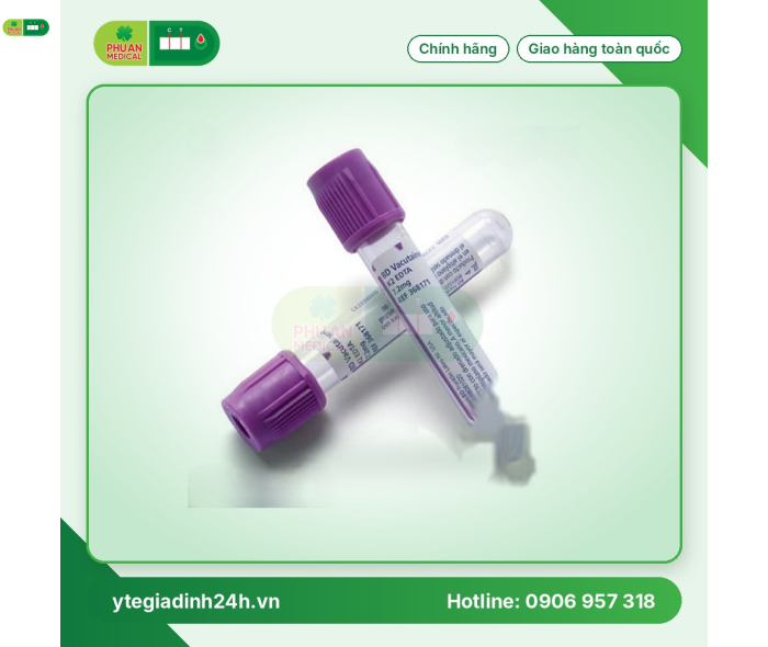 ỐNG NGHIỆM EDTA LẤY MÁU CHÂN KHÔNG BD