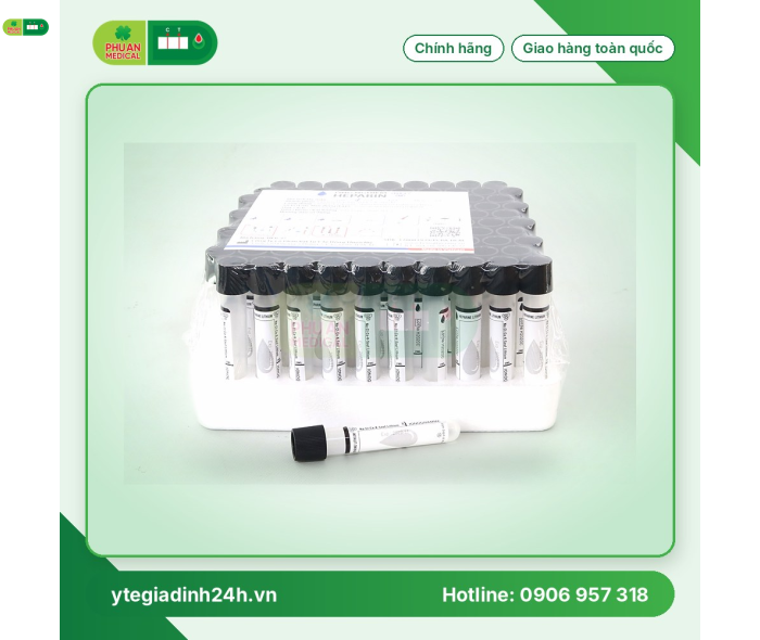 Ống nghiệm Heparin Lithium 2ml HTM, Mous Thấp