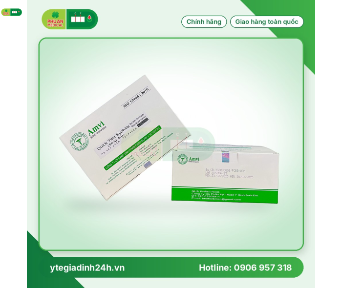 Que test nhanh Giang mai Syphilis AMVI