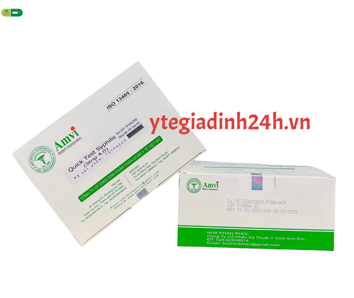 Que test nhanh Giang mai Syphilis AMVI