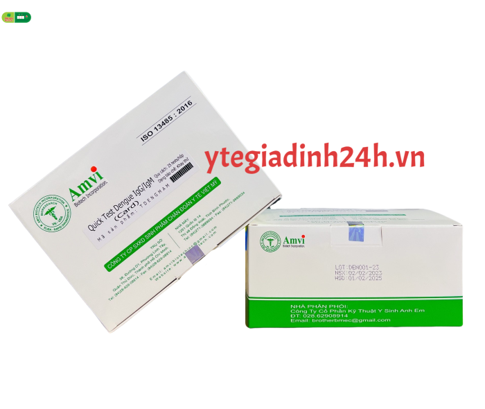 Que test nhanh Sốt Xuất Huyết IgG/IgM AMVI