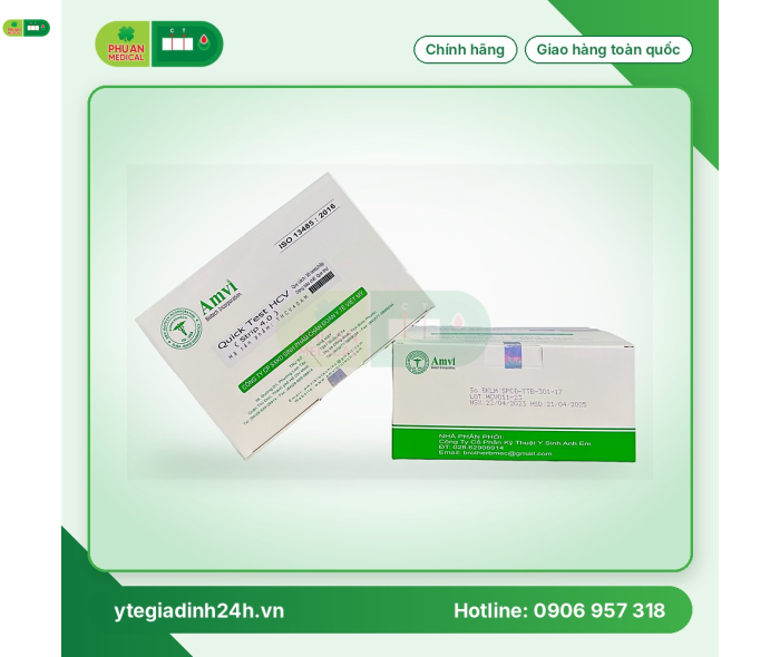 Que test nhanh Viêm gan C HCV AMVI