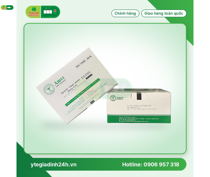 Que thử chất kích thích AMP AMVI