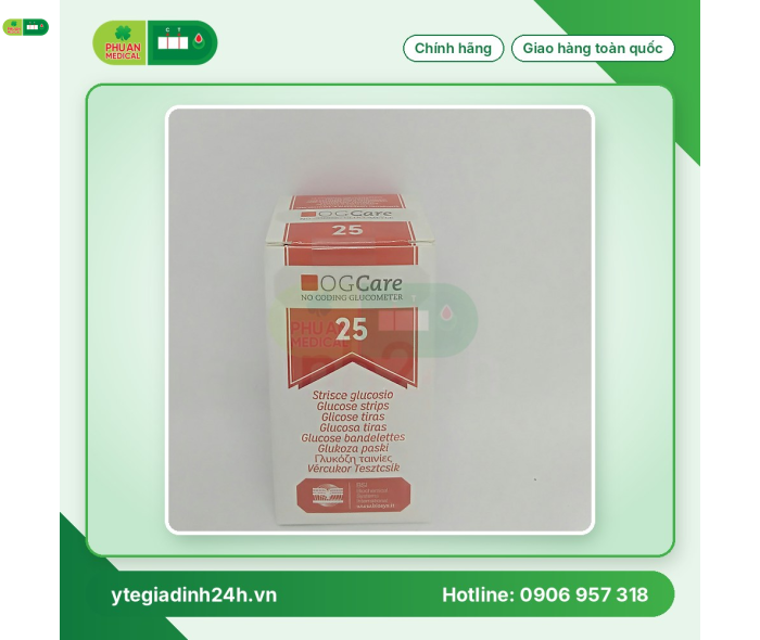 Que thử đường huyết OG Care