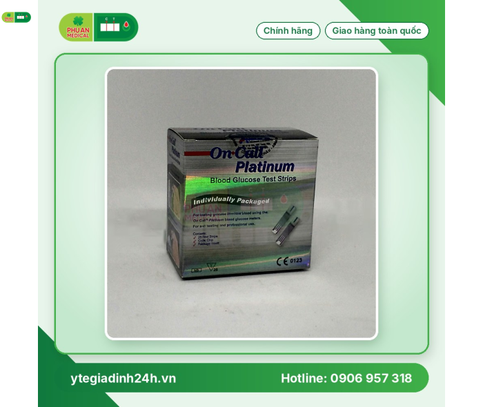 QUE THỬ ĐƯỜNG HUYẾT OnCall Platinum