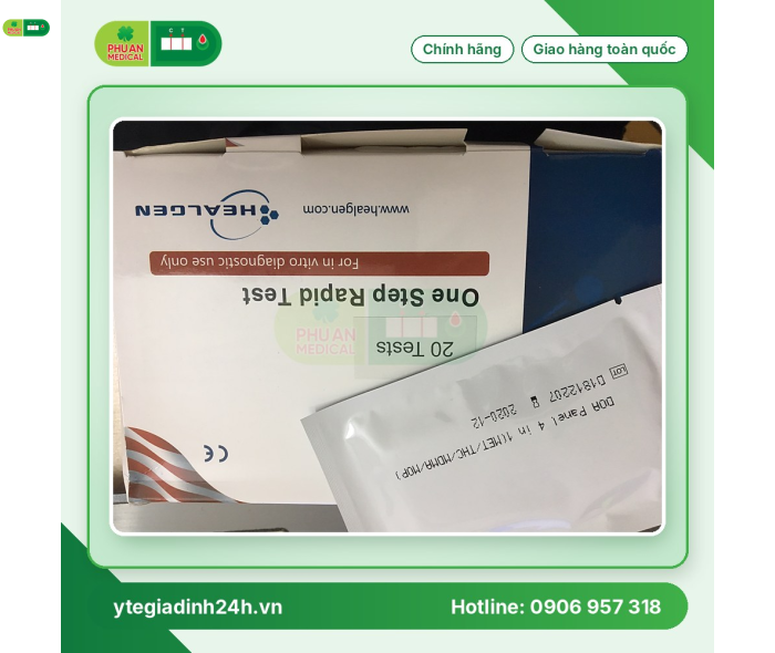 Que thử ma túy 4 chân MET / THC / MDMA / MOP 
