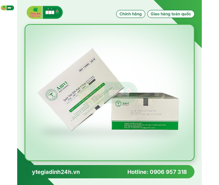 Que thử ma túy tổng hợp 4 chân AMP-THC-MET-MOP AMVI