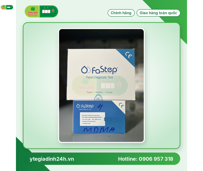 Que thử ma túy tổng hợp 4 chân hãng Fastep