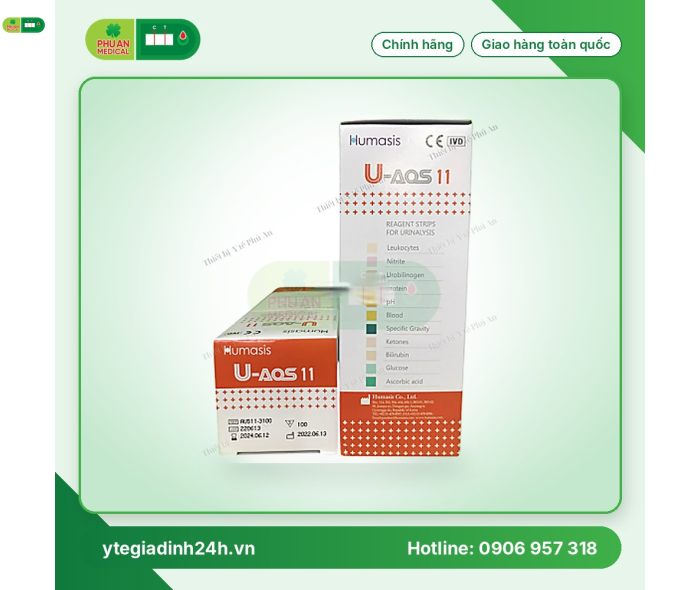 Que thử nước tiểu 11 thông số U-AQS 11