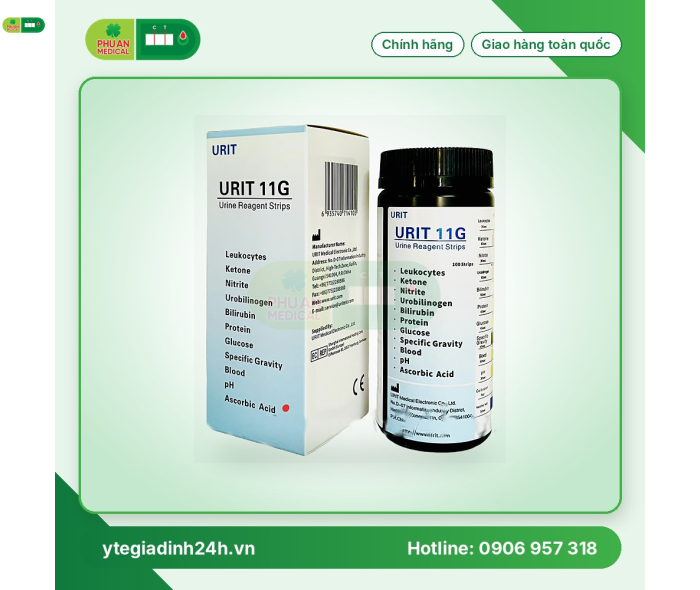 QUE THỬ NƯỚC TIỂU 11 THÔNG SỐ URIT-11G