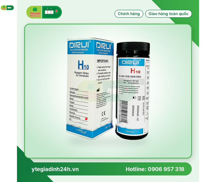 Que thử nước tiểu Dirui H10