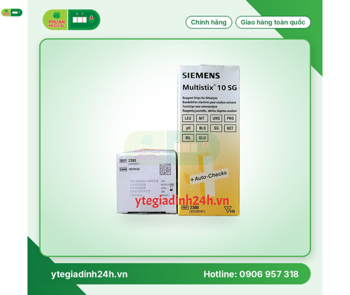 Que thử nước tiểu Multistix 10 SG Siemens