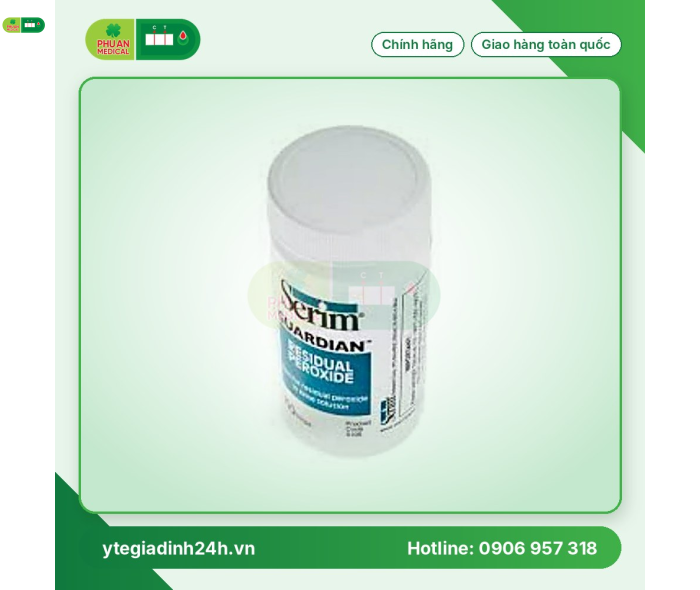  QUE THỬ TỒN DƯ PEROXIDE TRONG CHẠY THẬN NHÂN TẠO