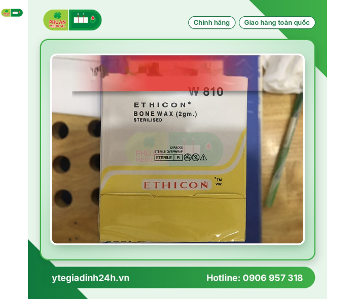 Sáp Cầm Máu Tiệt Trùng Dùng Cho Xương ETHICON BONE WAX 