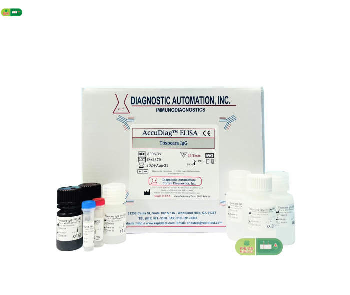 Test ELISA xét nghiệm giun đũa chó Toxocara IgG - CORTEZ