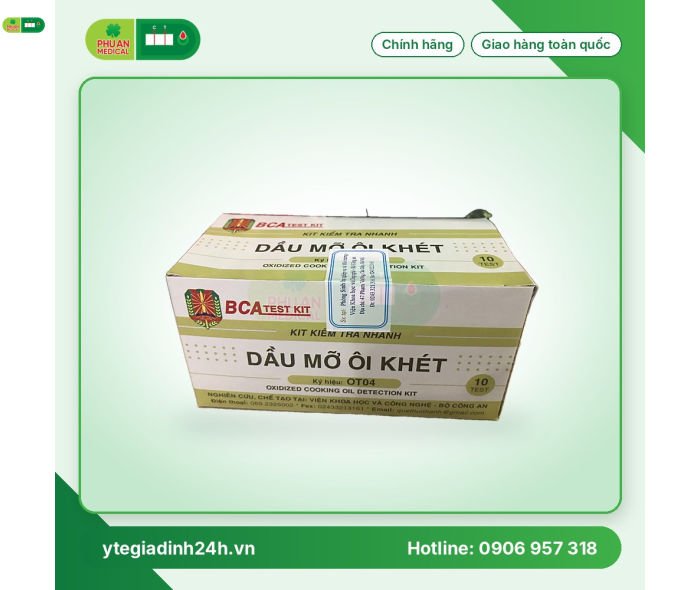 Test Kiểm Tra Nhanh Dầu Mỡ Ôi Khét