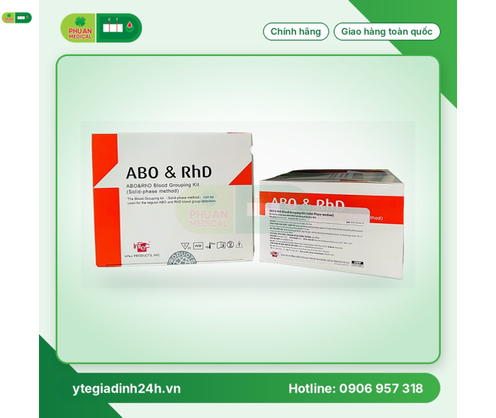Test nhóm máu InTec ABO & RhD