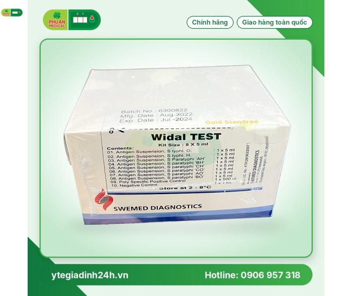 Test Widal (Swemed-Ấn độ)