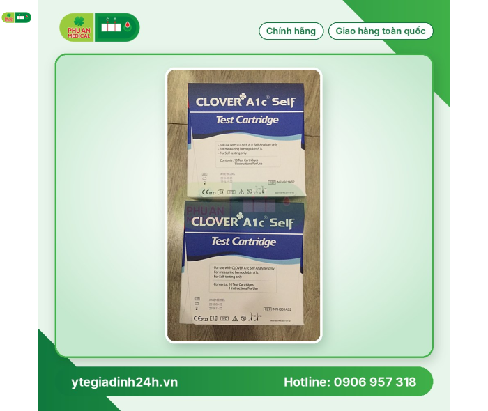 Test xét nghiệm HbA1c dùng cho máy CLOVER® A1c Self