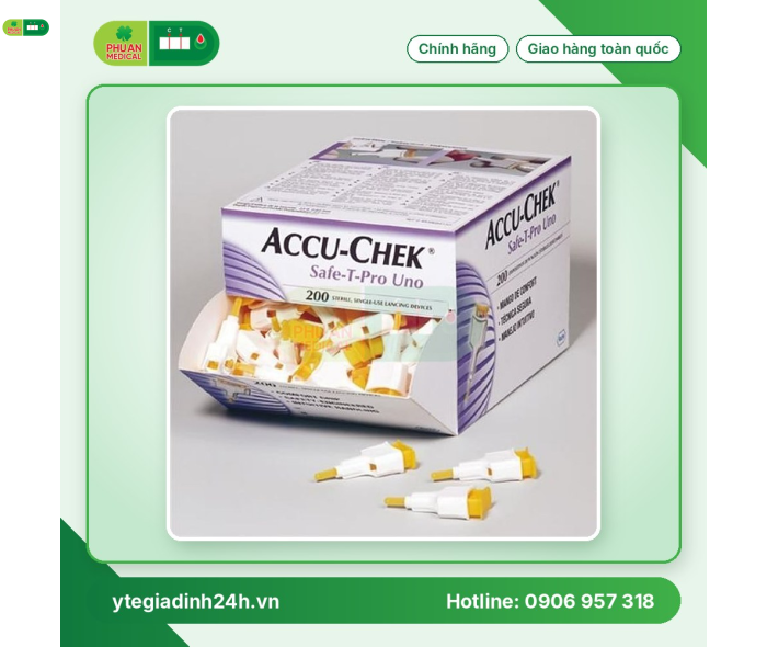 Thiết Bị Lấy Máu Đã Có Kim Accu-chek Safety Pro Uno 200