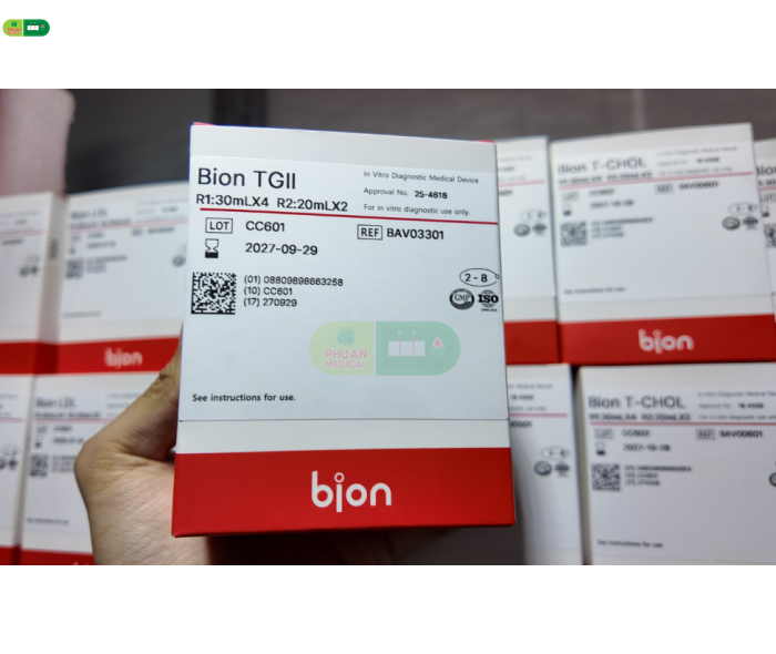 Hoá chất dùng cho máy xét nghiệm Bion TG II
