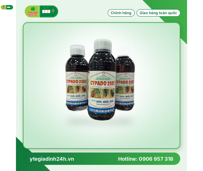 Thuốc diệt muỗi và côn trùng Cypado 25EC