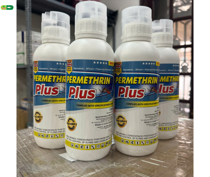 Thuốc diệt muỗi và côn trùng Permethrin Plus Chai 1L (Hàng chính hãng Nhập khẩu Anh Quốc)