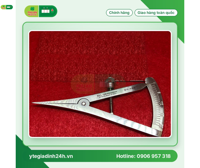 Thước đo mắt thẳng Compa 20