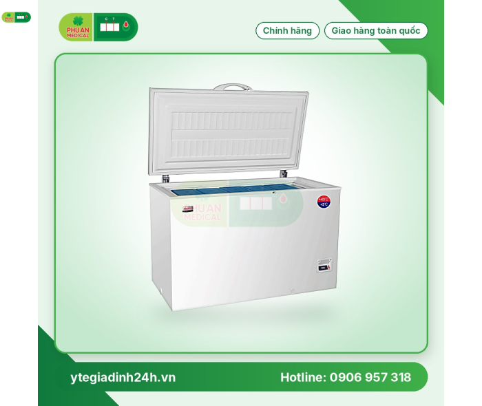 Tủ bảo quản vắc xin, thuốc, sinh phẩm 340 lít (2 ÷ 8 độ C ) (có khả năng giữ nhiệt lên tới trên 30 g