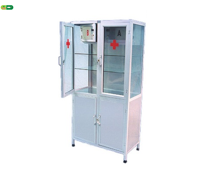 Tủ đựng thuốc có ngăn A+B bằng Inox 201
