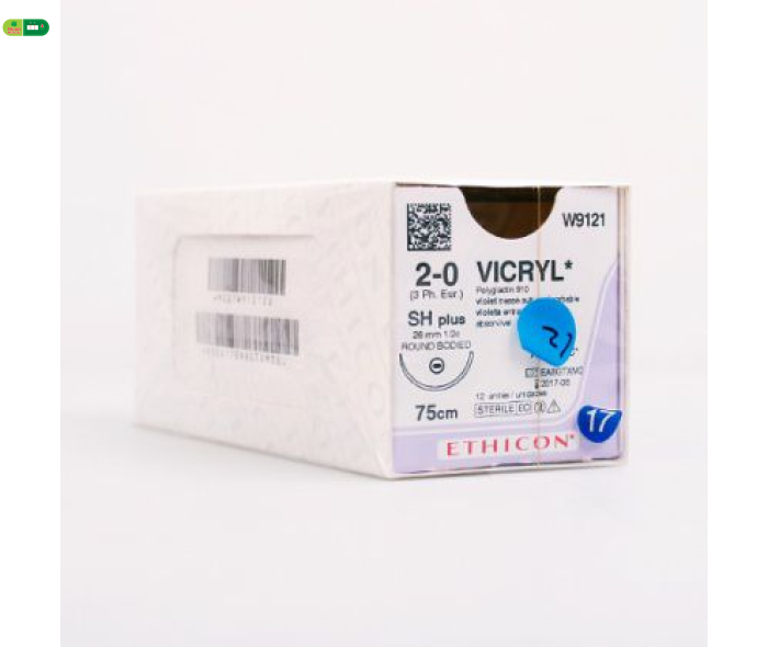 Chỉ Phẫu Thuật Tổng Hợp Tự Tiêu Tiệt Trùng VICRYL™ ( Polyglactin ) 2-0 W9121