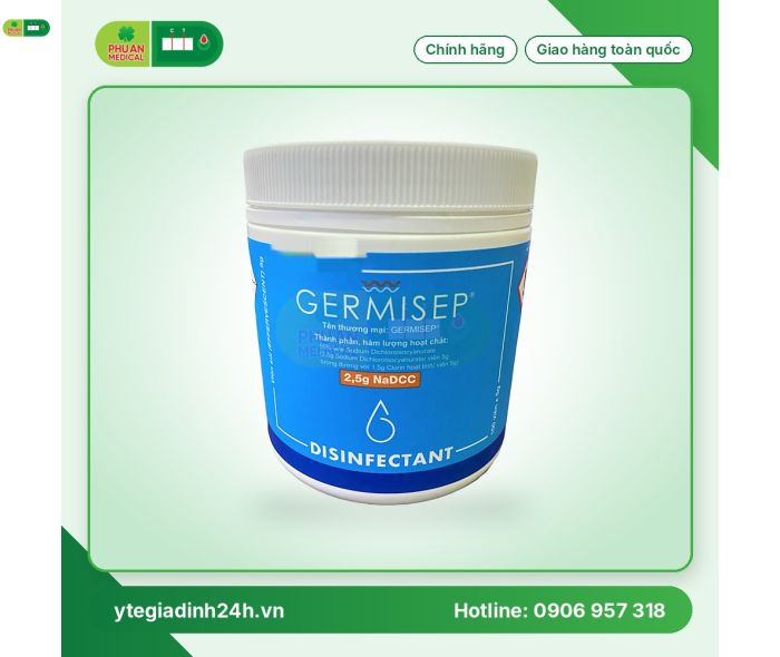 Viên ngâm sát khuẩn Germisep 2.5 gram