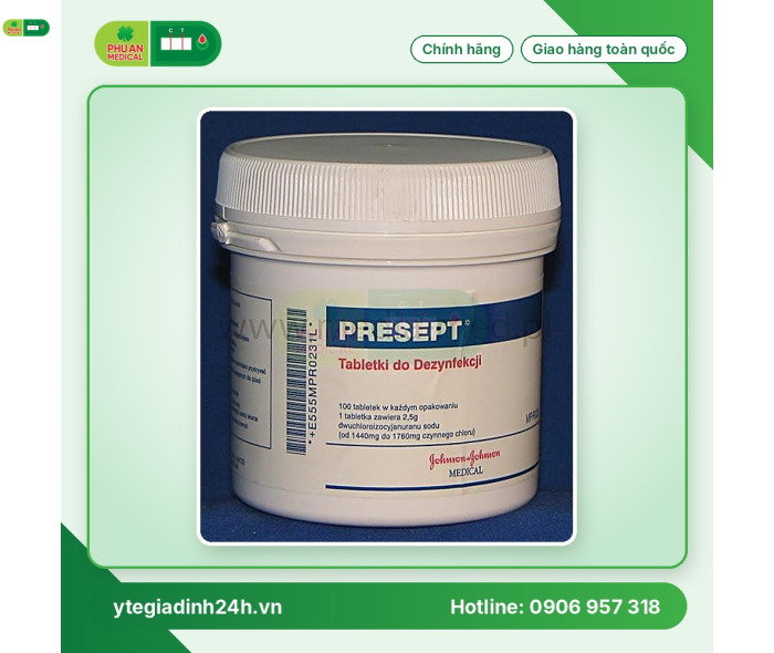 Viên sát khuẩn Presept 2.5 gram
