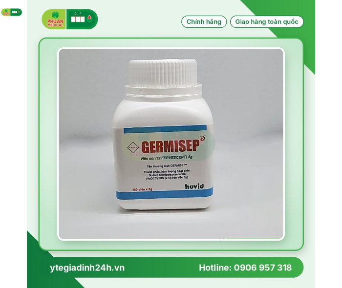 Viên Sủi Khử Khuẩn GERMISEP HOVID