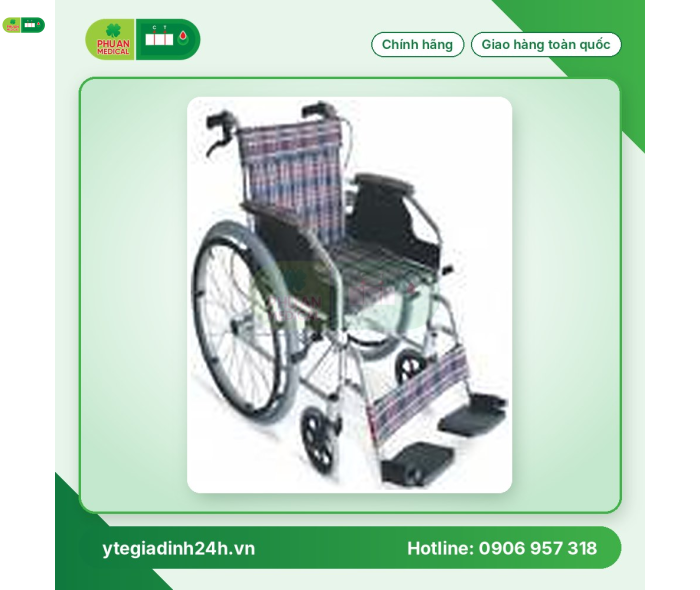 Xe Lăn Nhôm X28LJ (Bền Nhẹ 12kg- Thắng sau)